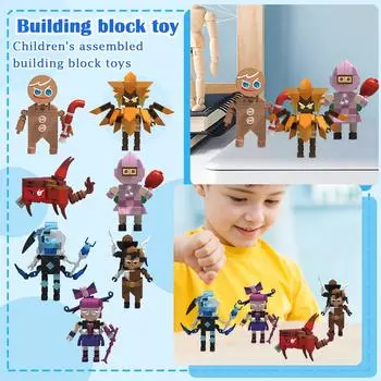 Строительные блоки Модель Мелкие частицы Детская образовательная сборка Строительные блоки Игрушки One Size