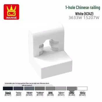 Строительные блоки: Одноотверстие, совместимое с китайским ограждением 3633w15207W 50g (approx. 184 pcs)