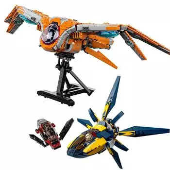 Строительные блоки с фигурками для игры в «Корабль и звездный бластер» Строительные кирпичи для детей и мальчиков Игрушка No Box