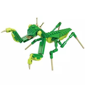 Строительные блоки серии Mantis Insect, реалистичные формы насекомых, простая сборка, идеально подходит для детей, подарок, украшение рабочего стола in bag