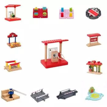 Строительные блоки Соединение DIY Железнодорожная дорога Трек Игрушечный поезд Рельсовый путь Набор Детский сад Lighthouse