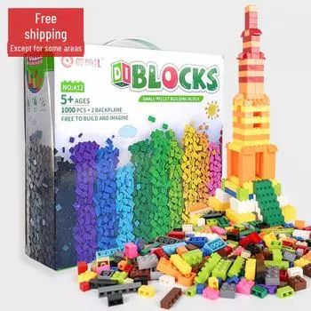 Строительные блоки замка из мелких деталей для мальчиков и девочек — совместимы с Lego 1065g gift box