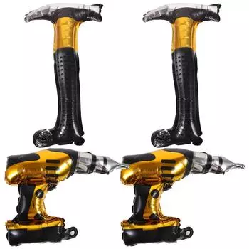 Строительные принадлежности для вечеринок на день рождения Инструменты Алюминиевая пленка Воздушный шар Игрушка Декор для мальчиков Инструменты Ребенок 44.00X25.00X10.00CM