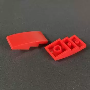 Строительный блок из мелких частиц 93606 2X4 изогнутая поверхность кирпич наклонная игрушка аксессуары детали сборка и сборка 1 piece