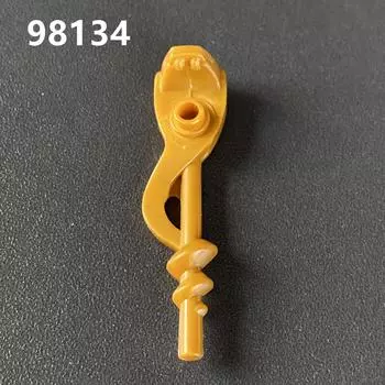 Строительный блок из мелких частиц, миниатюрная трость фантомного ниндзя 98134 28556, трость в виде змеи, скипетр фараона