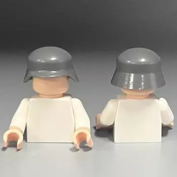 Строительный блок из мелких частиц, миниатюрные военные аксессуары, шапка для волос, немецкая каска 0,1 кг