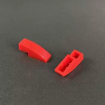 Строительный блок из мелких частиц, совместимый с деталями для самостоятельного изготовления, строительный блок 50950, аксессуары, 1X3, изогнутый, гладкий, плоский кирпич, дополнение 1