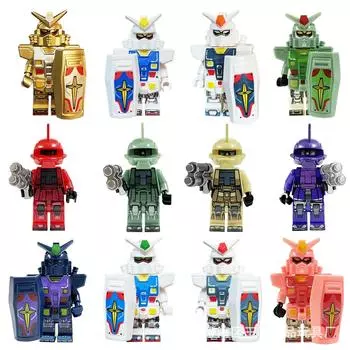 Строительный блок кукла меха робот строительный блок кукла мальчик игрушка