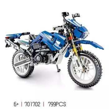Строительный блок Motor Moc 1:6 масштабная сборная модель мотоцикла, кирпичи, коллекция паровых игрушек для мальчиков, подарки