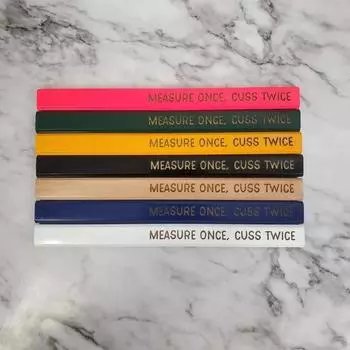 Строительный карандаш Yousheng, забавный дизайн, карандаш для плотника из сосны, набор карандашей для деревообработки, твердые поверхности, отличный подарок чёрный