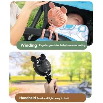 Stroller Fan Clip Flexible Tripod Portable Mini Fan Rechargeable Fans Travel Camping Electric Wireless Desk Cooling Home Hand Other