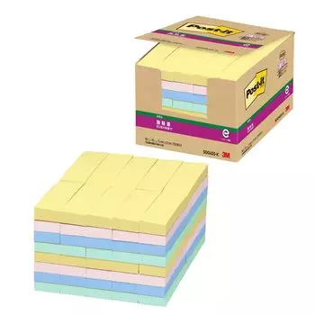 Strong Adhesive Sticky Pastel 75 x 25 90 sheets x 80 Post-it Notes, Notes, Colors, mm, books, 5004SS-K жёлтый