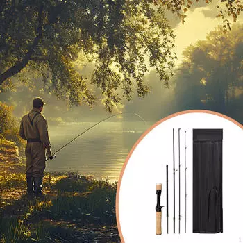 , Strong And Sensitive Action, Ultralight Powerful, 5-section Split Design Fishing Rod for A