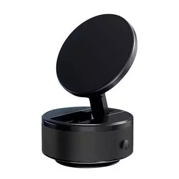 Strong Magnetic Adsorption Vacuum Phone Support Bracket Car Mobile Phone Holder Live Stream серебряный