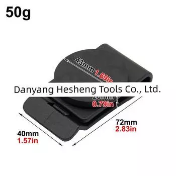 Strong Magnetic Waist Belt Clip Plastic Coated Magnet Sucker Adjustable Portable Suction Screw Hardware Tools Magnetic Suction Belt Buckle (Without lock) 43mm magnetic belt clip [50g]]