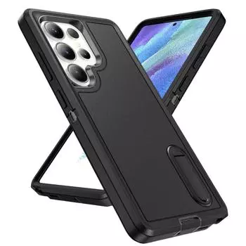 Strong Shockproof Cover Matte Case for Samsung Galaxy S25 Ultra S24 Plus S23 FE S22 A56 5G A16 A36 A15 A54 A14 A53 A04S A13 for Galaxy S25 чёрный