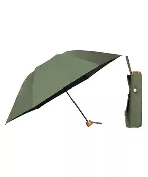 Strongest Parasol Parasol UVO CALM 3 Tier Folding Plain Mini Green Folding Umbrella Outer Rib 55cm Commuting to School Travel Stylish Cute [2025] зелёный