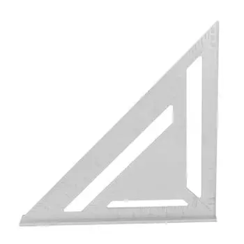 Стропила квадратная плотницкая многофункциональная 45-градусная треугольная линейка из алюминиевого сплава для плотницких работ по дереву