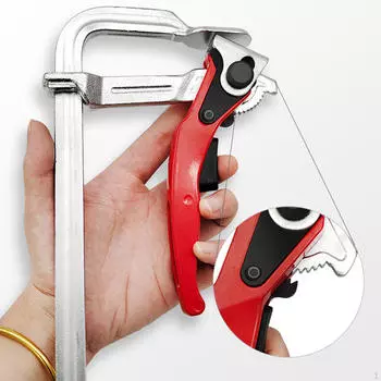 Струбцина для стола с храповым механизмом Quick Track Saw Heavy Duty Practical Release Professional Premium 10cmx6cm