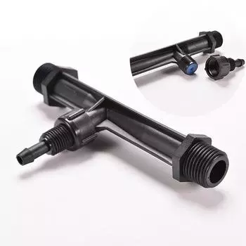 Струйное устройство, садовая водопроводная трубка, ирригационная Вентури, сельскохозяйственное капельное орошение, аппликатор удобрений, смеситель удобрений, инжекторы 1/2 чёрный