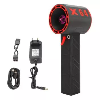 Струйный вентилятор для сушильной машины, мощный турбовентилятор с 11 лопастями, 8000 мАч, бесщеточный двигатель, 64 мм, тяга 1400 г