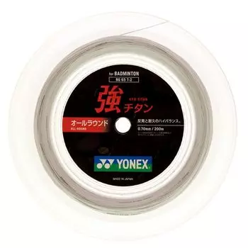 Струна для бадминтона YONEX Strong Titanium Roll 200m White BG65T2 0.7mm