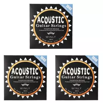 Струны для акустической гитары AU Струны из фосфорной бронзы Гитарные аксессуары (WA11)