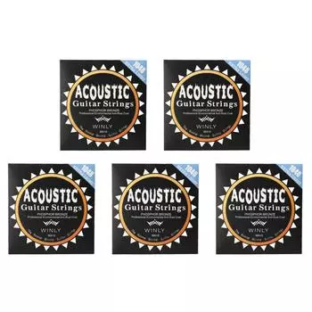 Струны для акустической гитары AU Струны из фосфорной бронзы Гитарные аксессуары (WA11)