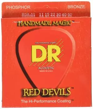 Струны для акустической гитары DR EXTRA-Life RED DEVILS DR-RDA11
