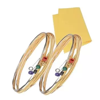 Струны для акустической гитары Rockson, 2 комплекта, бронзовая ткань, в комплекте, дюйм 12-53, 25,4