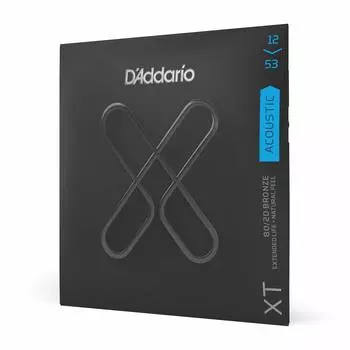 Струны для акустической гитары XT Coated Strings Bronze Light XTABR1253 D Addario 80/20 .012-.053 []