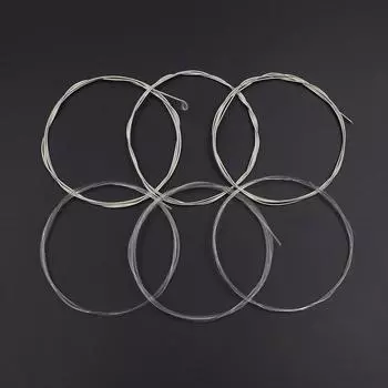 Струны для акустической классической гитары, нейлоновые, посеребренные, с обмоткой из медного сплава, 6 шт./компл. (.028-.043)