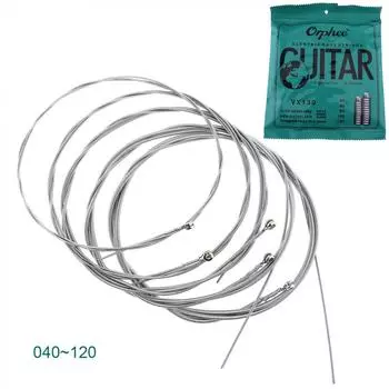 Струны для электрической бас-гитары, шестиугольная стальная проволока из никелевого сплава, средний легкий, прочный, 5 струн