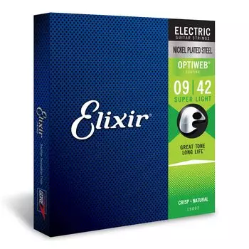 Струны для электрогитары Elixir OPTIWEB Super Light .009-.042 #19002 []