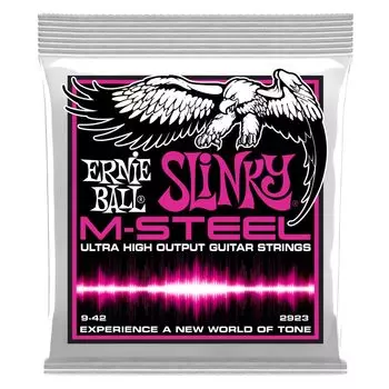 Струны для электрогитары ERNIE BALL 2923 SUPER SLINKY M Steel Super Slinky [Подлинный продукт] (09-42) М-СТАЛЬ