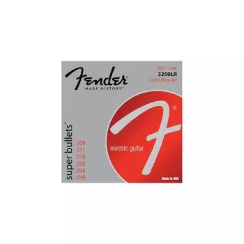 Струны для электрогитары Fender Super Bullet Nickel Plated Bullet 3250LR Light Regular, сталь, конец, .009-.046