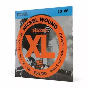 Струны для электрогитары никель обычные легкие EXL110 D Addario .010-.046 []