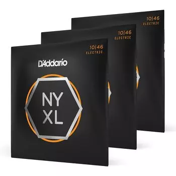 Струны для электрогитары NYXL Regular Light 3 комплекта D Addario .010-.046 NYXL1046-3P []
