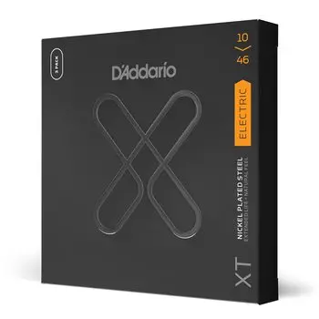 Струны для электрогитары XT Coated Strings Regular Light 3 комплекта D Addario .010-.046 XTE1046-3P []