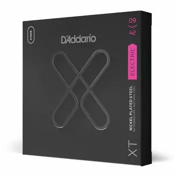 Струны для электрогитары XT Coated Strings Super Light 3 комплекта D Addario .009-.042 XTE0942-3P []