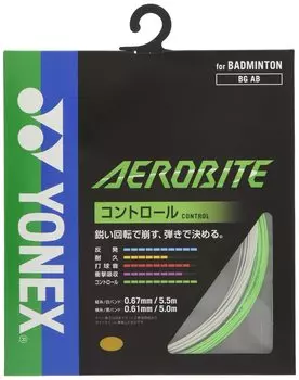 Струны для бадминтона YONEX Aero Bite BGAB Белый x Зеленый (0,61 мм)