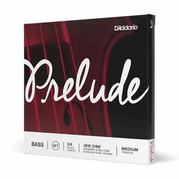 Струны для бас-гитары J610 Prelude Bass D Addario (Контрабас) 3/4M струн/комплект []