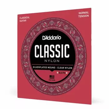 Струны для классической гитары Classics Silver Nylon Student Normal EJ27N D Addario Wound/Clear - []