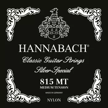 Струны для классической гитары HANNABACH, серебристые, специальные, E815MT, черные