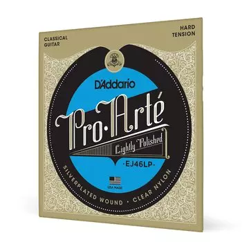 Струны для классической гитары Pro Arte Lightly Polished Silver Hard EJ46LP D Addario [] серебряный
