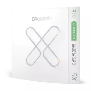 Струны для мандолины XS с покрытием фосфорная бронза средней толщины XSM11541 D Addario .0115-.041 []