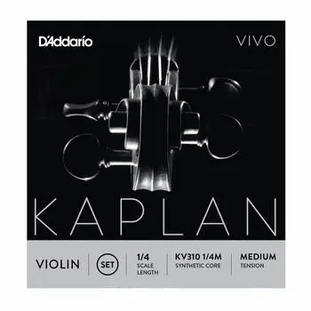 Струны для скрипки Kaplan Vivo Set KV310 среднего натяжения D Addario 1/4M []