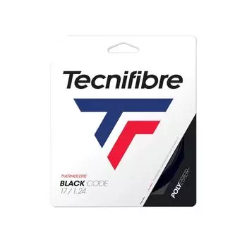 Струны для тенниса Tecnifibre Gut ЧЕРНЫЕ КОД TFG412 1.28 мм чёрный