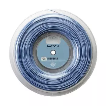 Струны для теннисной ракетки WILSON ALU Power 125 (бобина), Голубой лед