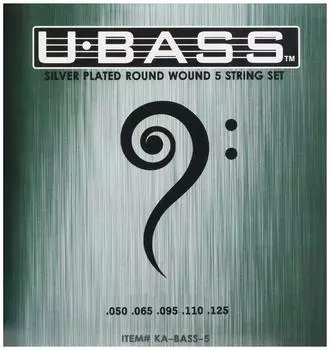 Струны для укулеле KALA Bass, посеребренные, круглая обмотка, 5 струн (U/BASS) КА-БАСС-5 []